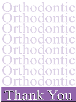 Purple Ortho Ortho Thank you