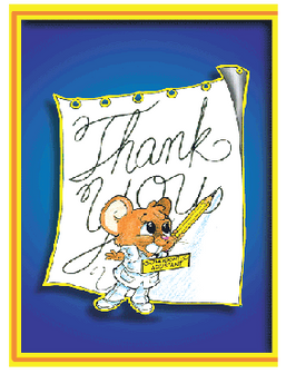 Thank you Card with Mouse