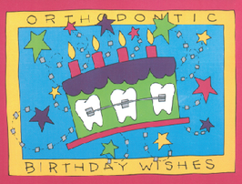Orthodontic Birthday Wishes Cake