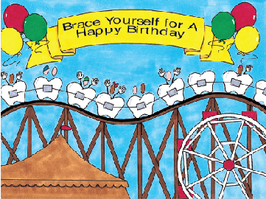 Happy Birthday Roller Coaster Teeth