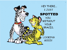 Just spotted you without Your braces