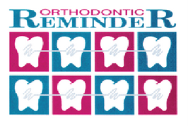 Orthodontic Reminder Rust and Teal