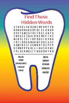 Tooth Word Search