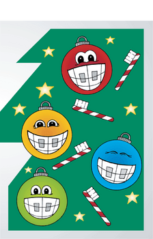 Christmas Tree with Smiling bulbs