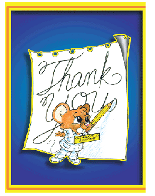 Thank you Card with Mouse