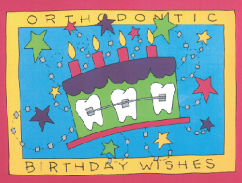 Orthodontic Birthday Wishes Cake