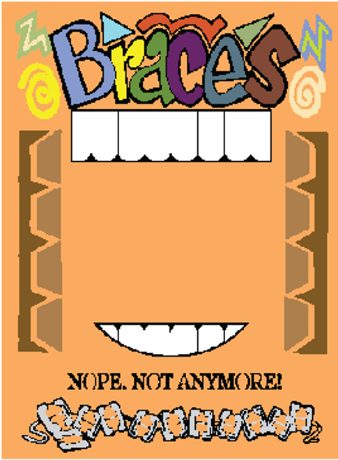 Braces Off Picture Frame