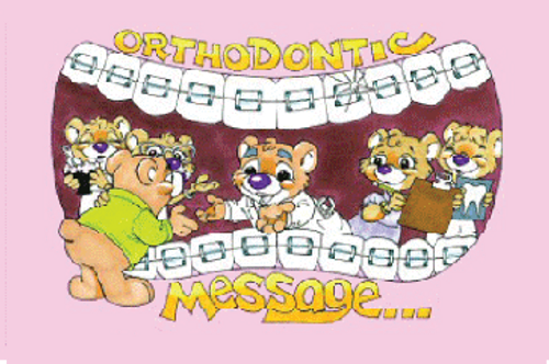Bears inside Mouth Ortho Message