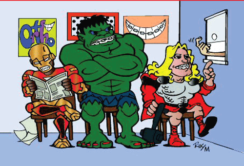 Superhero in Waiting Room