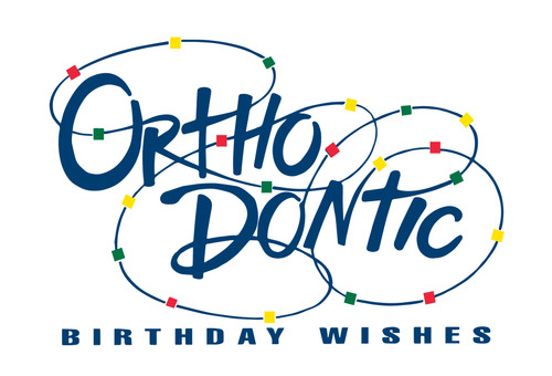 Orthodontic Birthday Wishes w/Swirling Braces