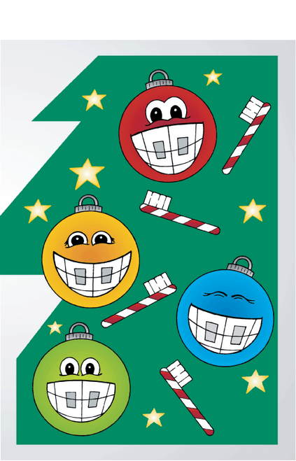 Christmas Tree with Smiling bulbs