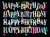 Happy Birthday confetti Black